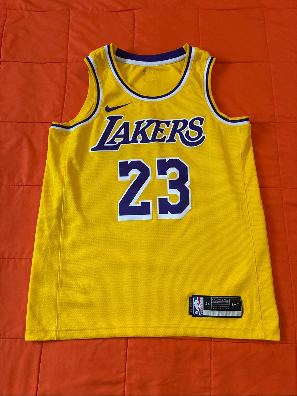 Los Angeles Lakers Jersey Mens Medium Nike LeBron James #23 Swingman